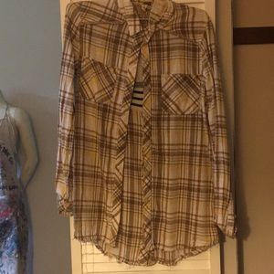Free People Neutral Flannel